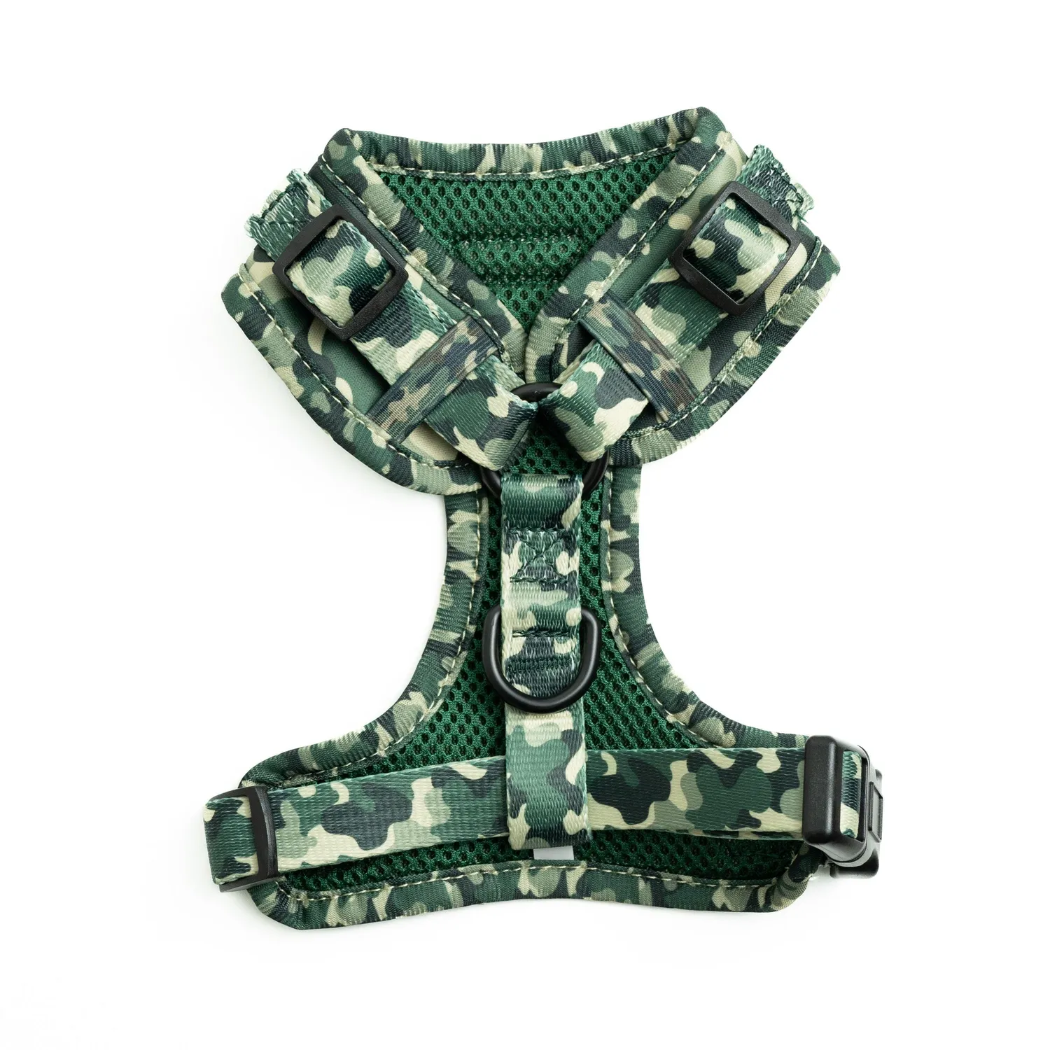 Tazz Green Camo hundesele justerbar grøn