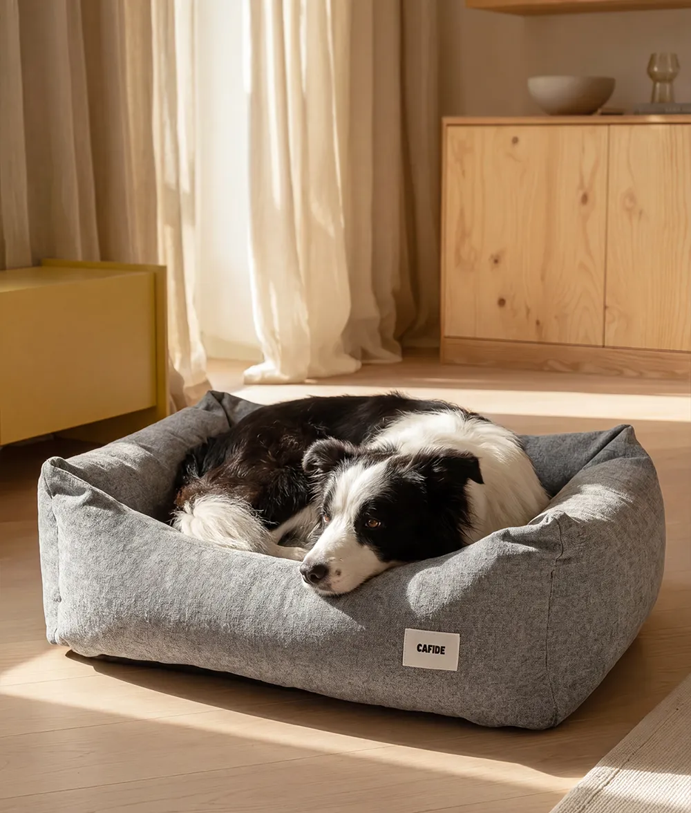 Cafide Snozy Grey hundeseng blød