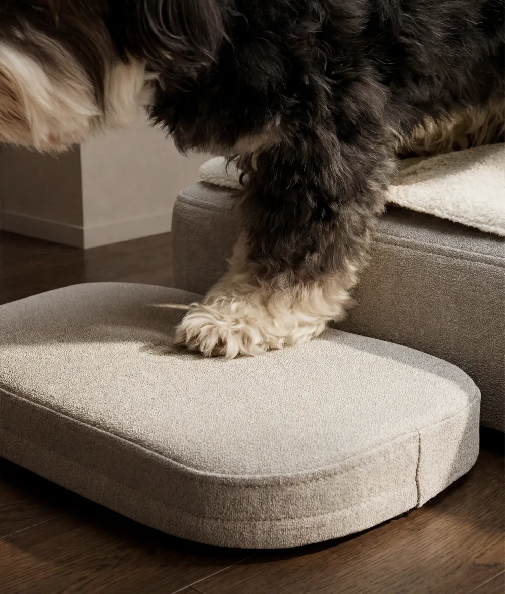 Cafide Soma Step hundeseng trin ortopædisk grå