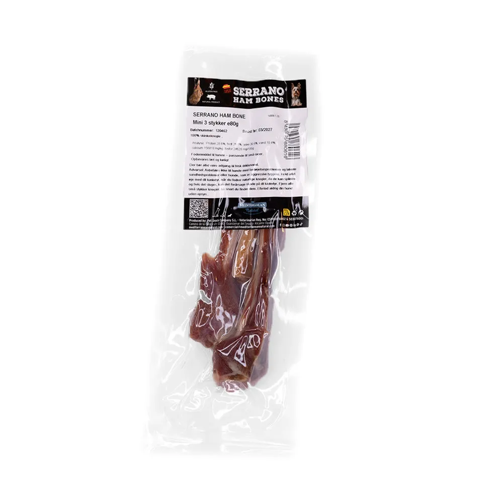 Snack'it Serrano Ham Bone Mini tyggeben 80 g 3 stk