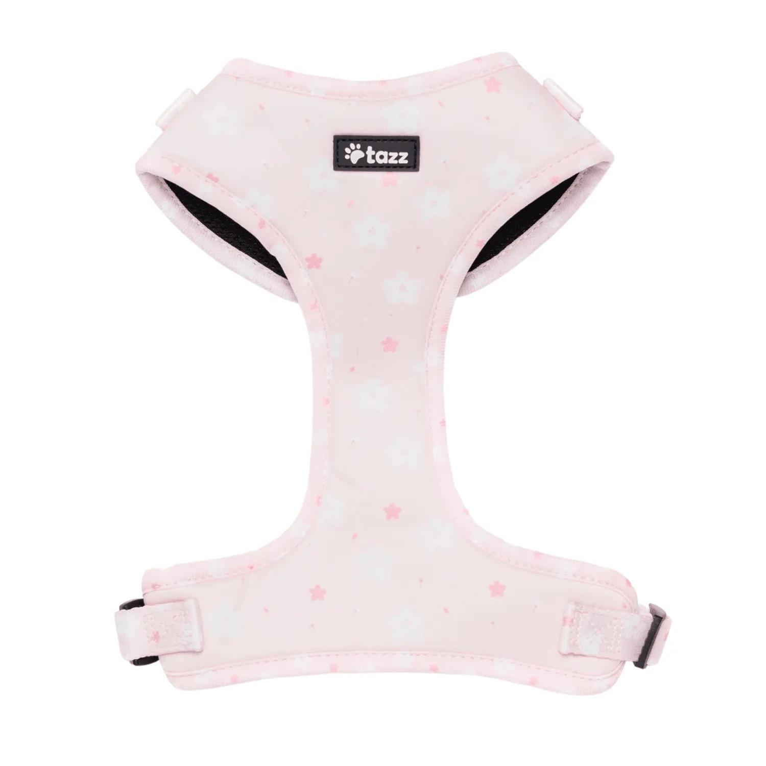 Tazz Pink Flower hundesele lyserød blomstret justerbar