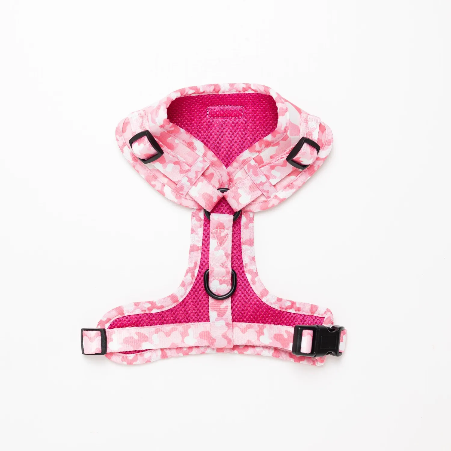 Tazz Pink Camo hundesele lyserød justerbar XXS-L