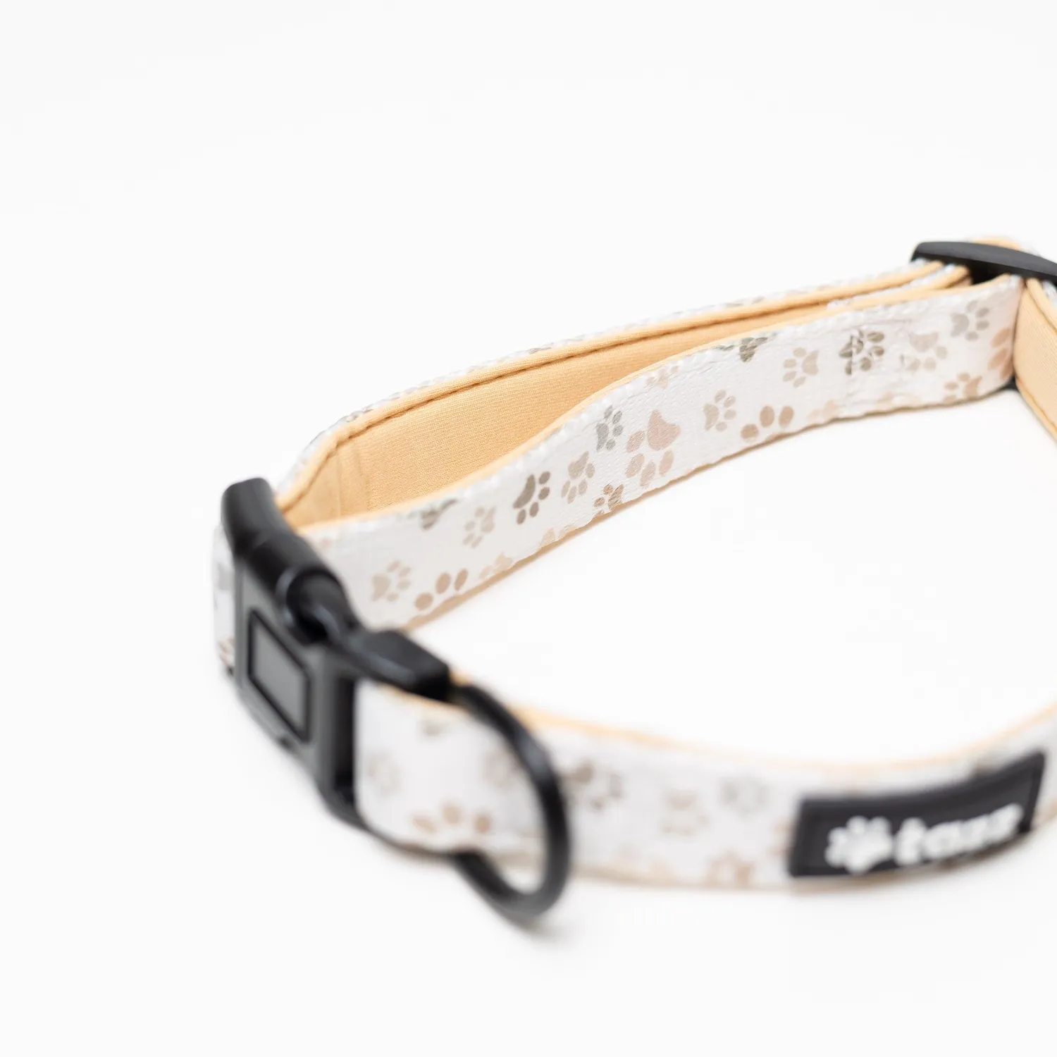 Tazz Paws in Love halsband beige med poter