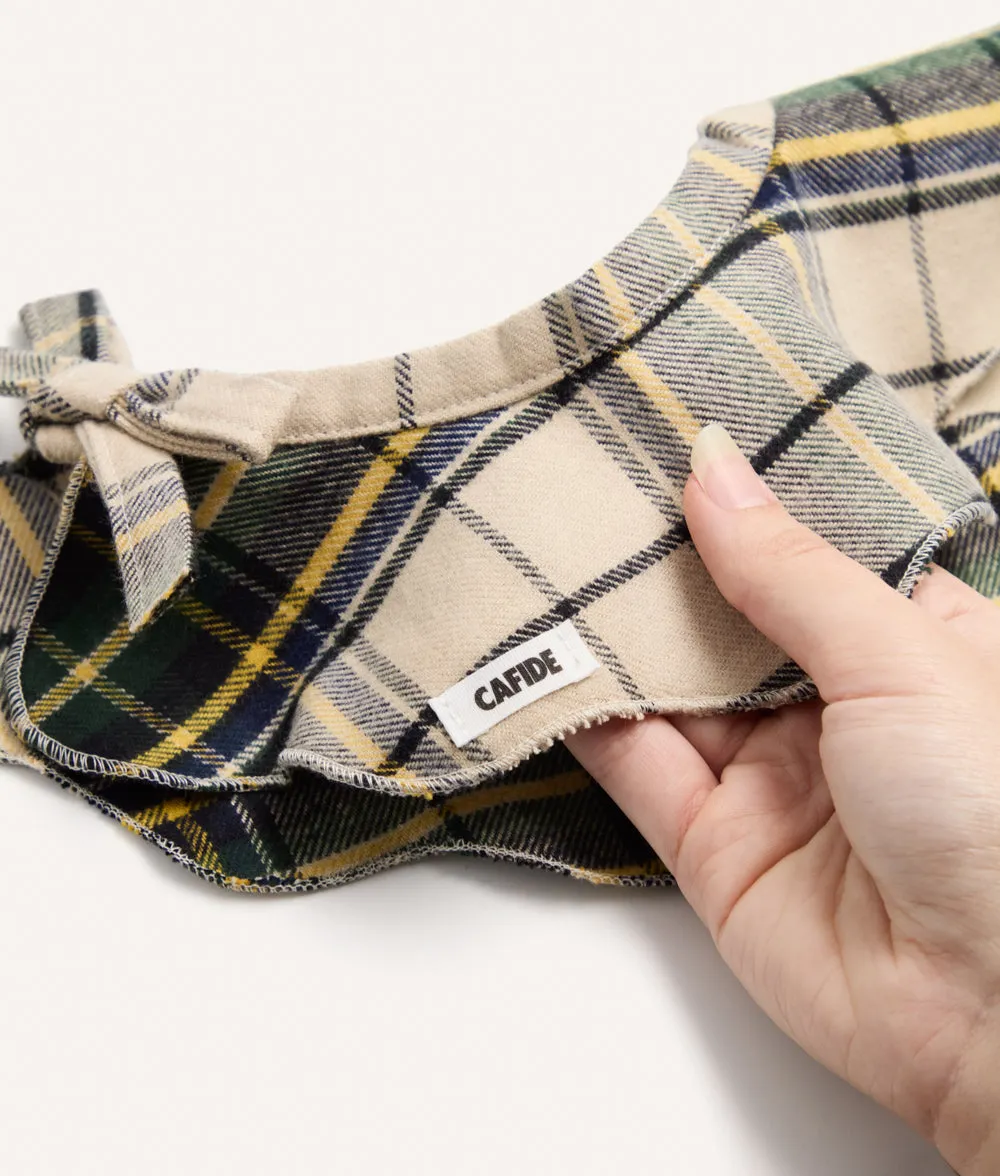 Cafide Lola halsbånd bandana beige tartan