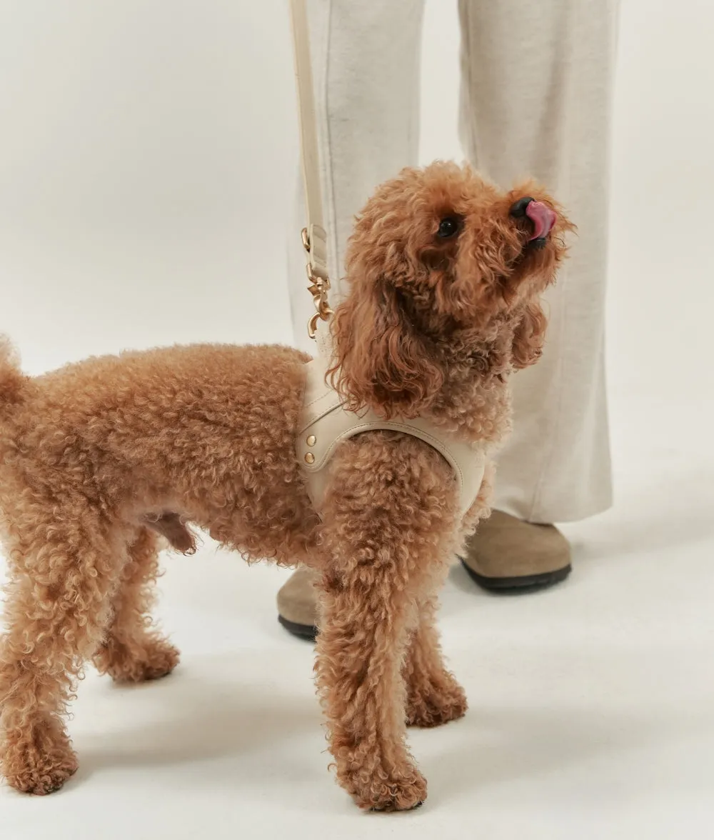 Cafide Jala Vegan Leather hundesele beige magnetluk