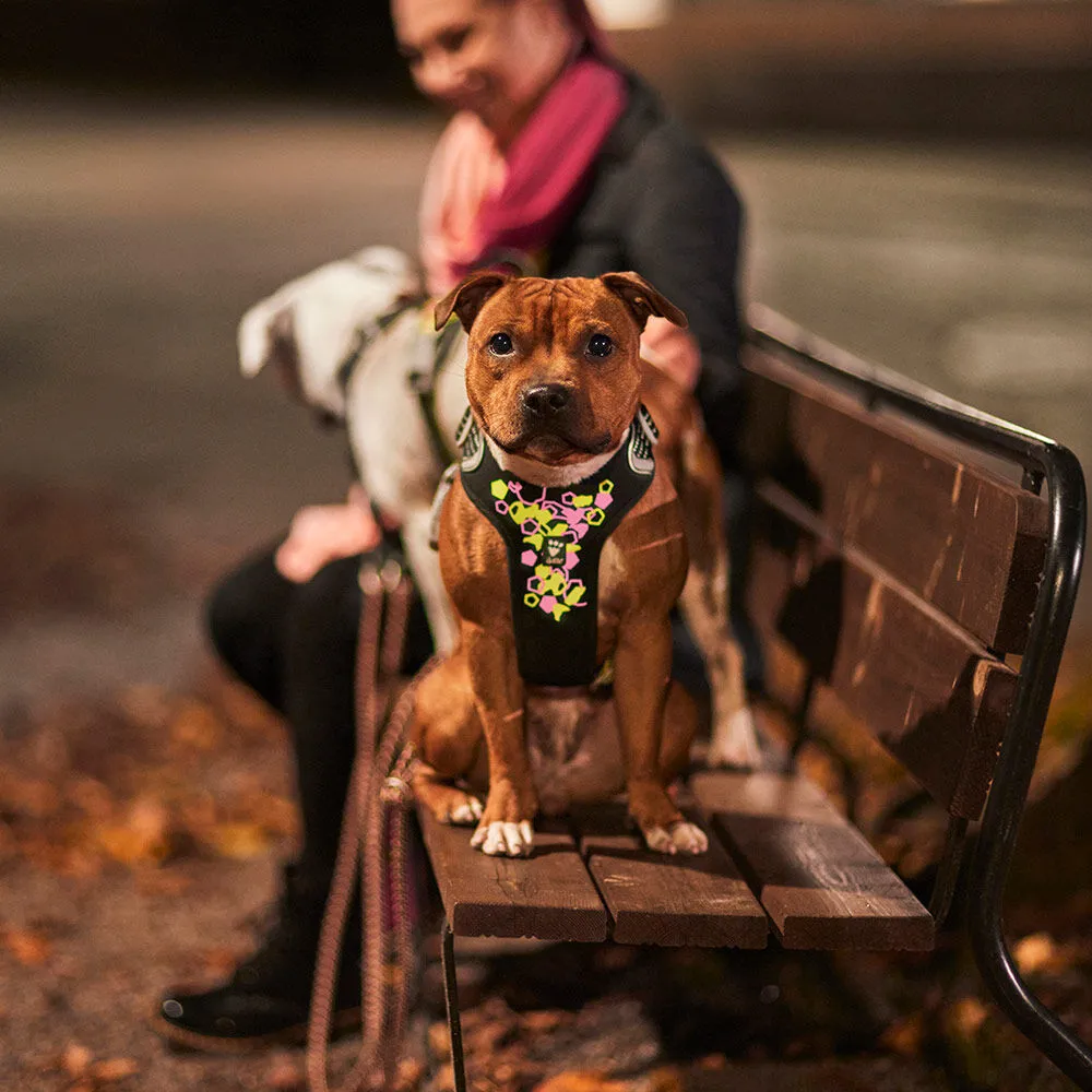 Hurtta Weekend Warrior Neon Harness II hundesele Neon licorice refleks