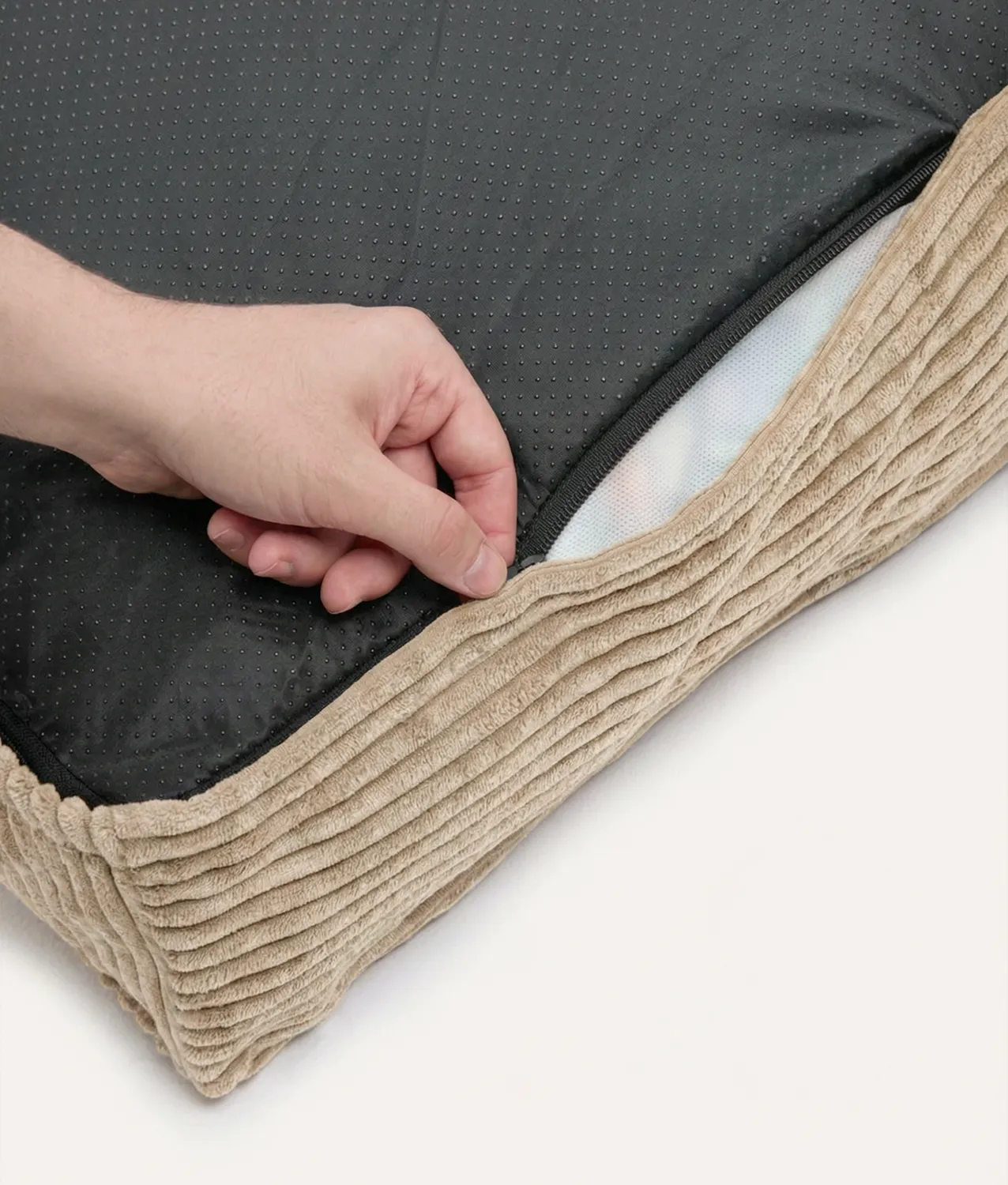 Cafide Cuadra Corduroy betræk beige vaskbart