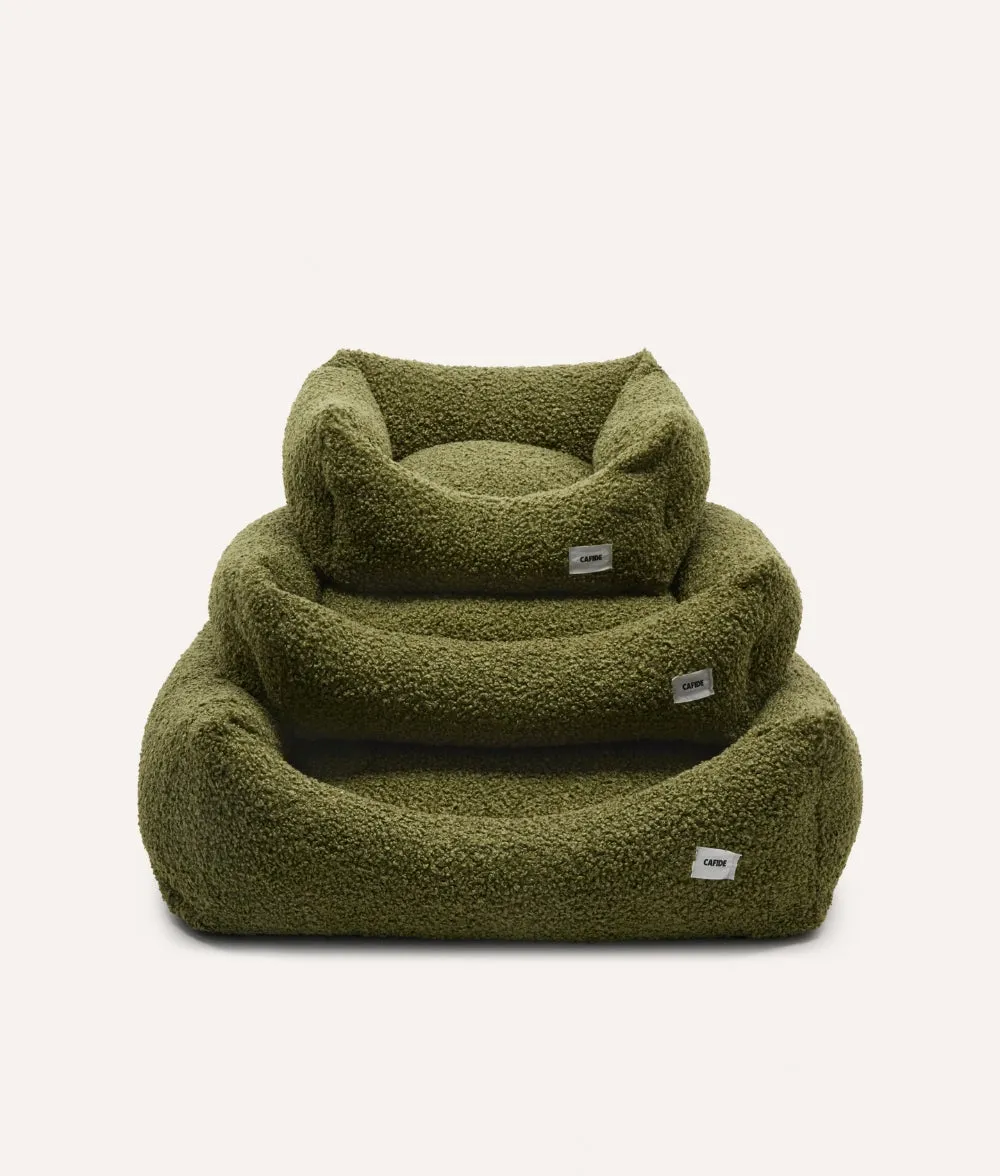 Cafide Snozy Green Fleece hundeseng S 56x50 cm grøn fleece