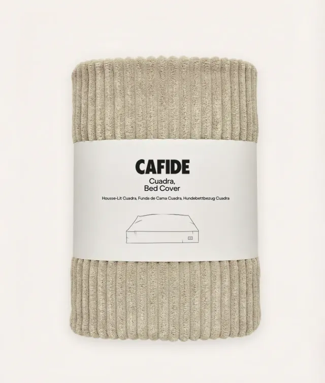 Cafide Cuadra Corduroy betræk beige vaskbart