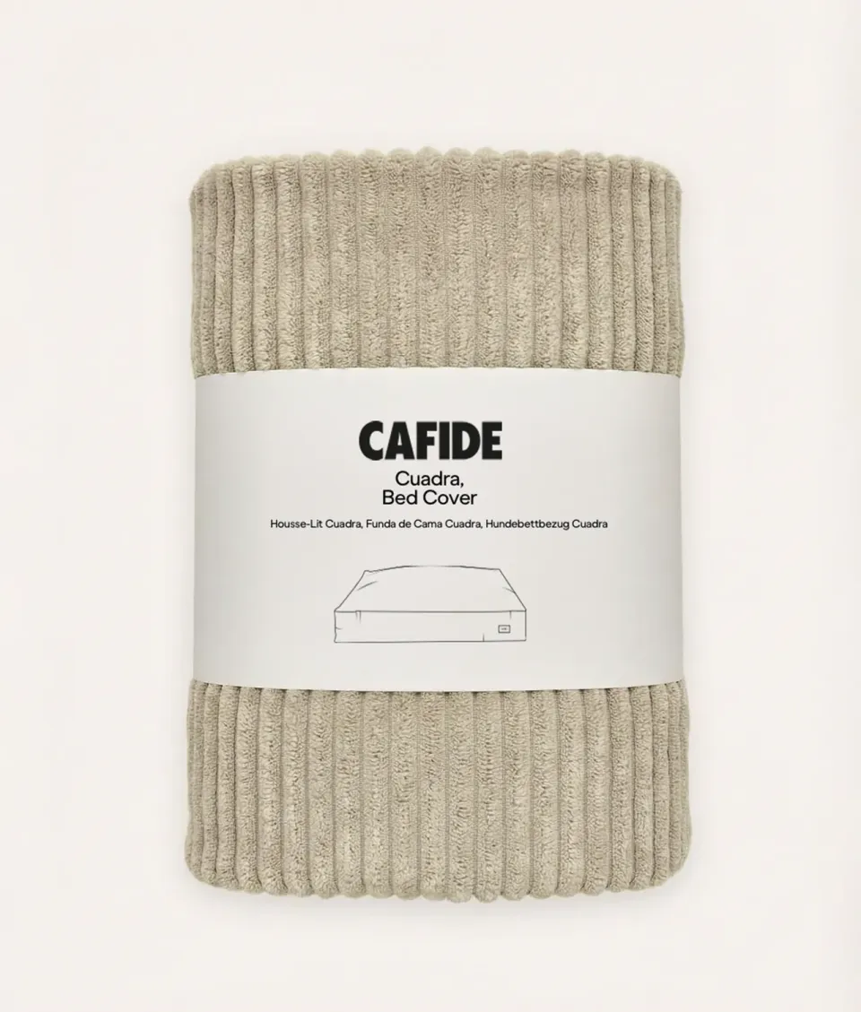 Cafide Cuadra Corduroy betræk beige vaskbart