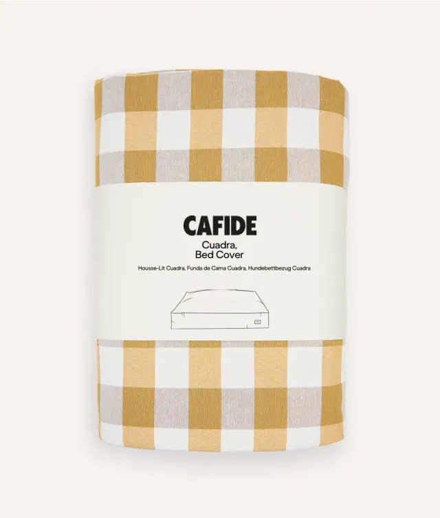 Cafide Cuadra hundesengsbetræk sennep vichy