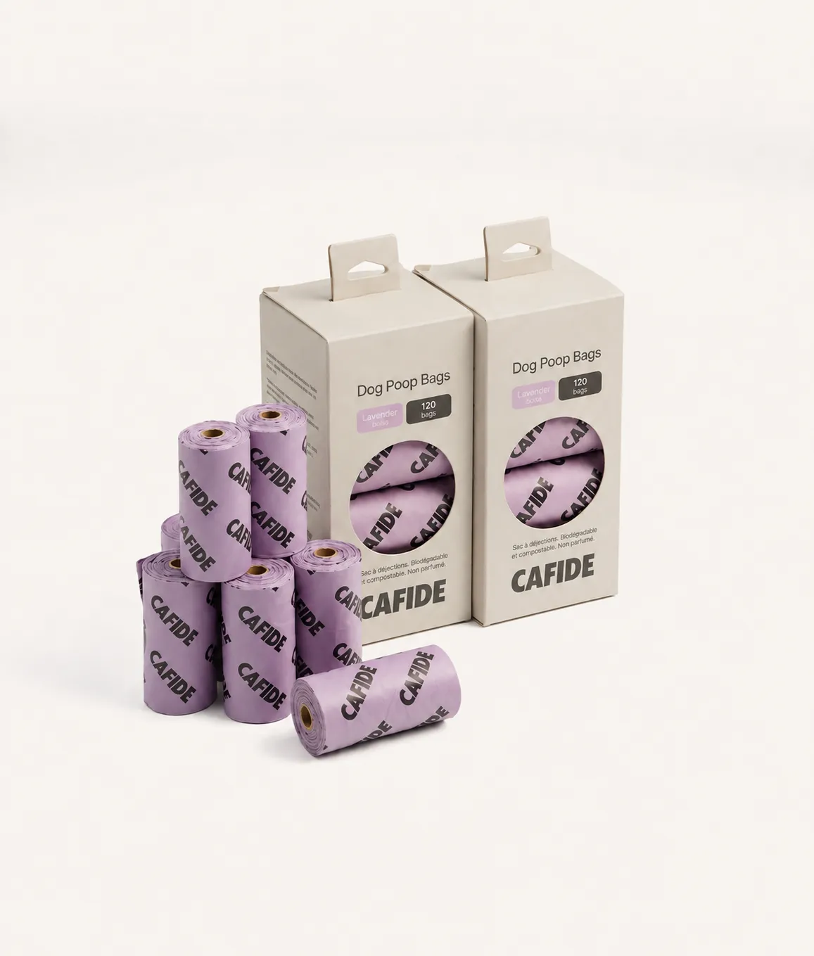Cafide Lea lavendel hundeposer 120 stk komposterbar