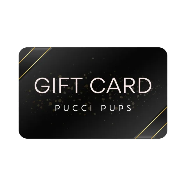 Pucci Pups gavekort 10 pund hundeudstyr