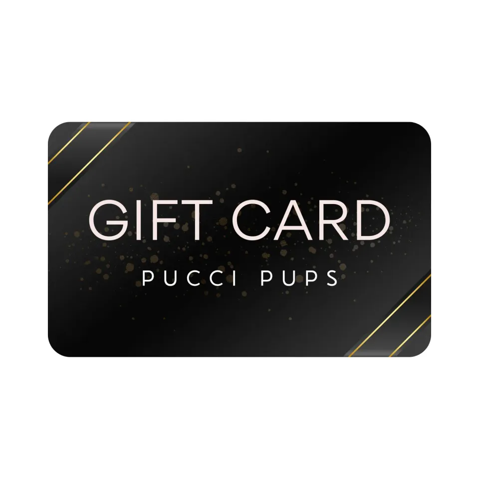 Pucci Pups gavekort 10 pund hundeudstyr