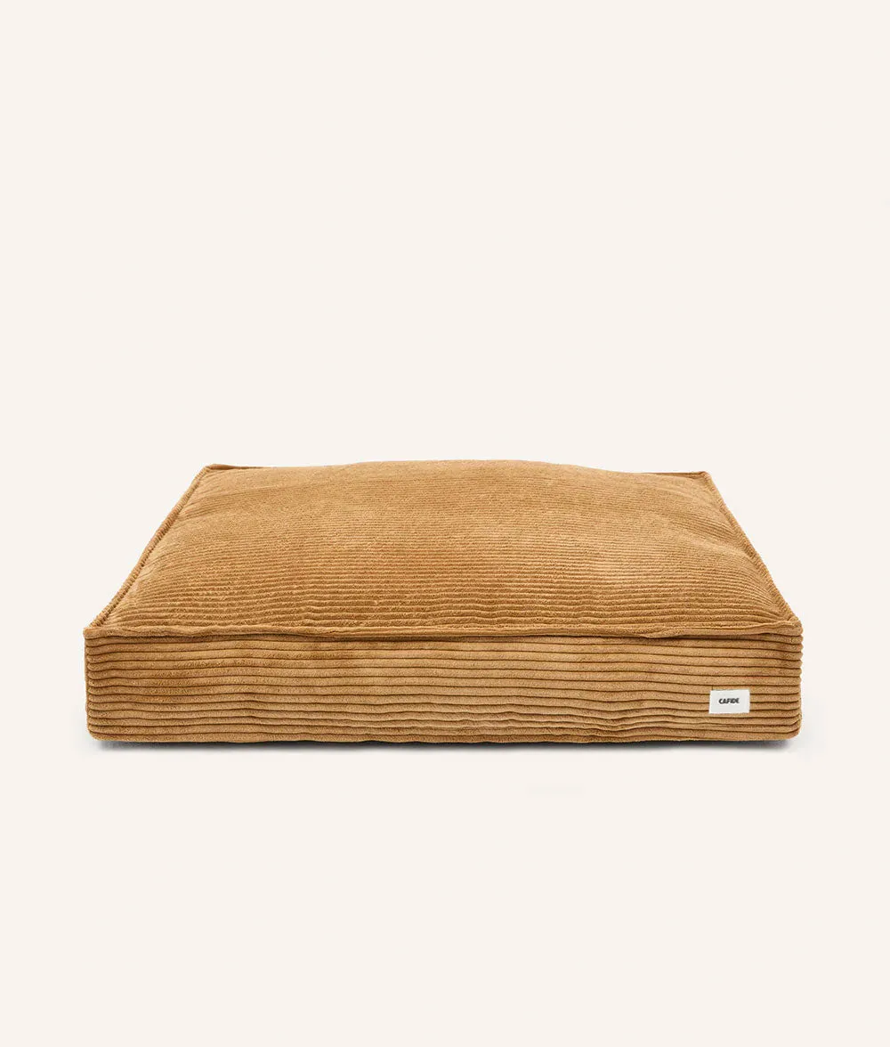 Cafide Cuadra Mustard Corduroy hundeseng sennep fløjl