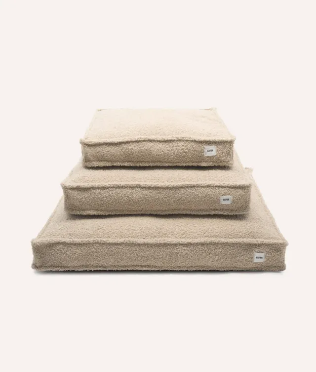 Cafide Cuadra Beige Fleece hundeseng M fåreskind