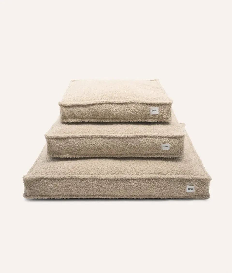 Cafide Cuadra Beige Fleece hundeseng M fåreskind