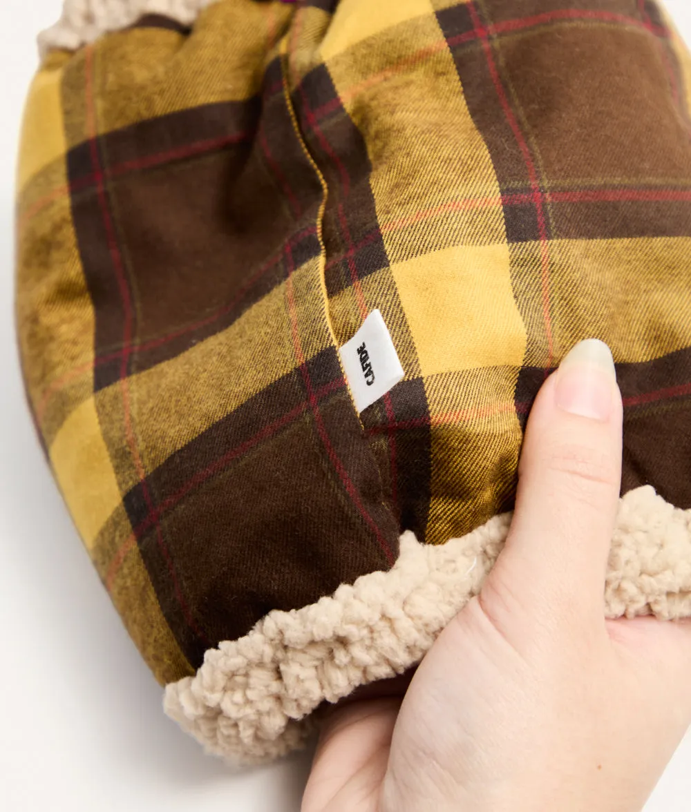 Cafide Olga Tartan Mustard snood til hund varm