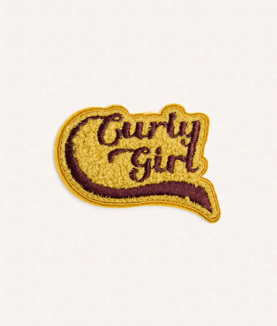 Cafide Pippa Curly Girl strygemærke sennep