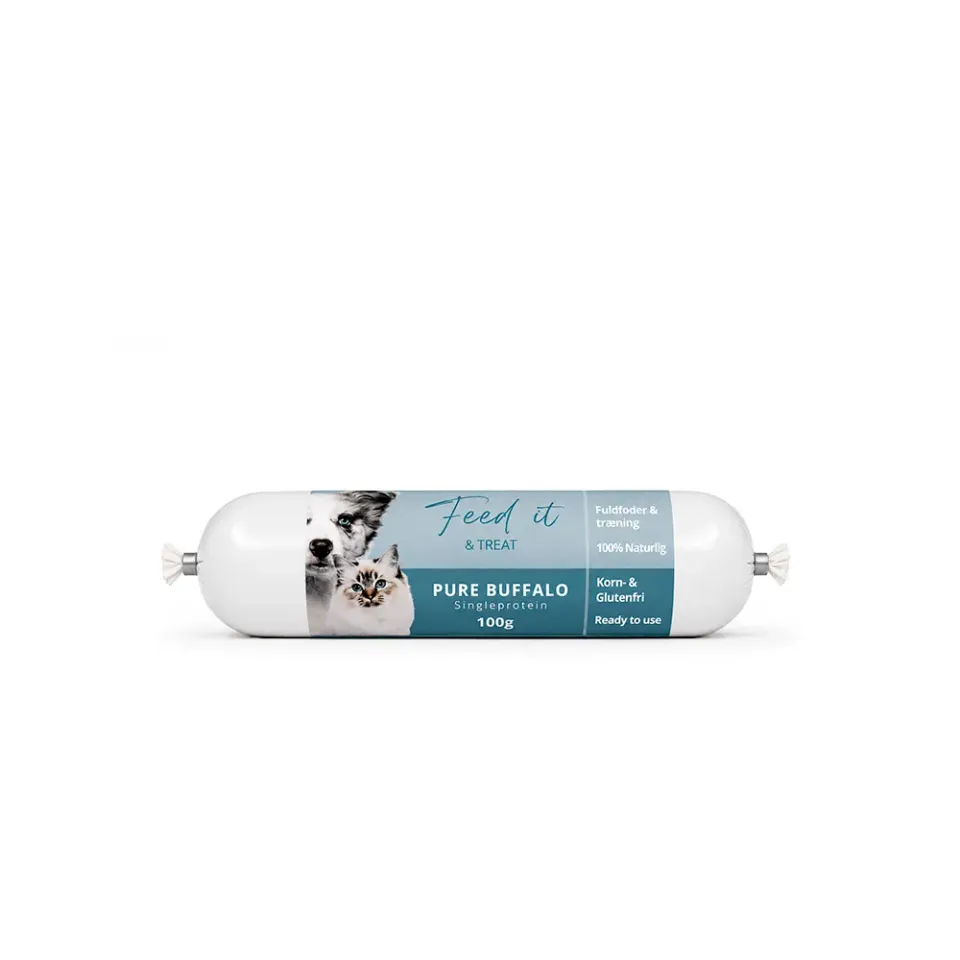 Snackit Singleprotein bøffelpølse 100g kødrig