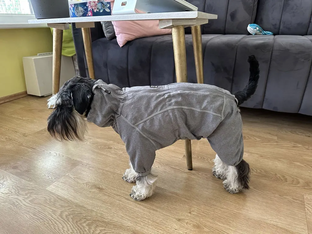 Hurtta Body Warmer hundeoverall Carbon Grey 40M isolerende