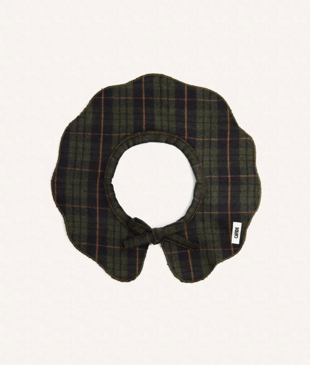 Cafide Lola Tartan Green hundebandana M bomuld