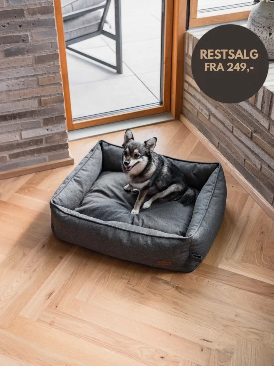 Doksie Cloud C2 klassisk hundeseng med kant