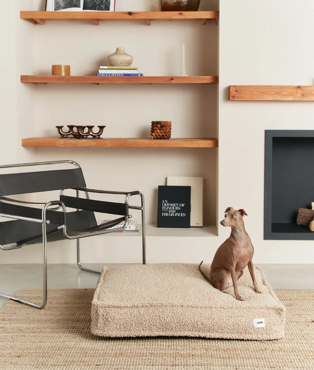 Cafide Cuadra Beige Fleece hundeseng M fåreskind