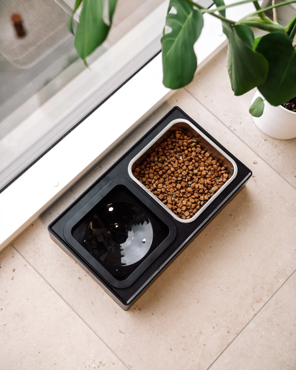 Doksie Home H2 hundeskål med stativ anti-spild