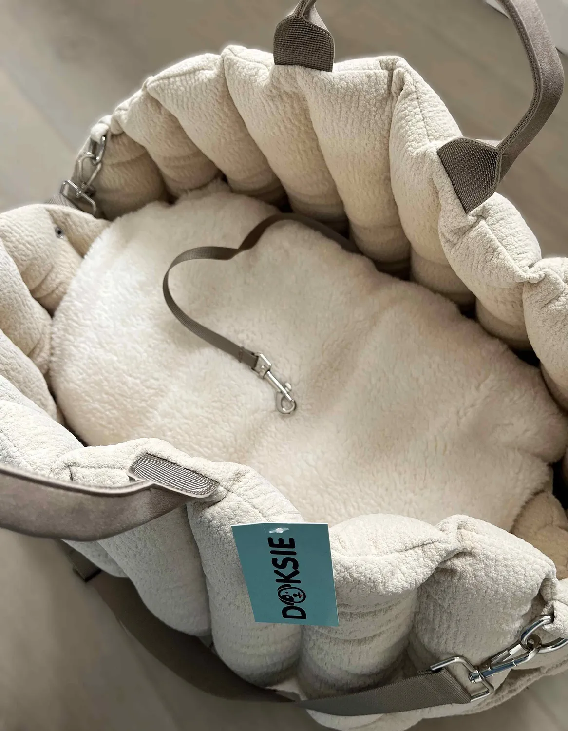 Doksie Trip 01 hundetaske beige til 5 kg
