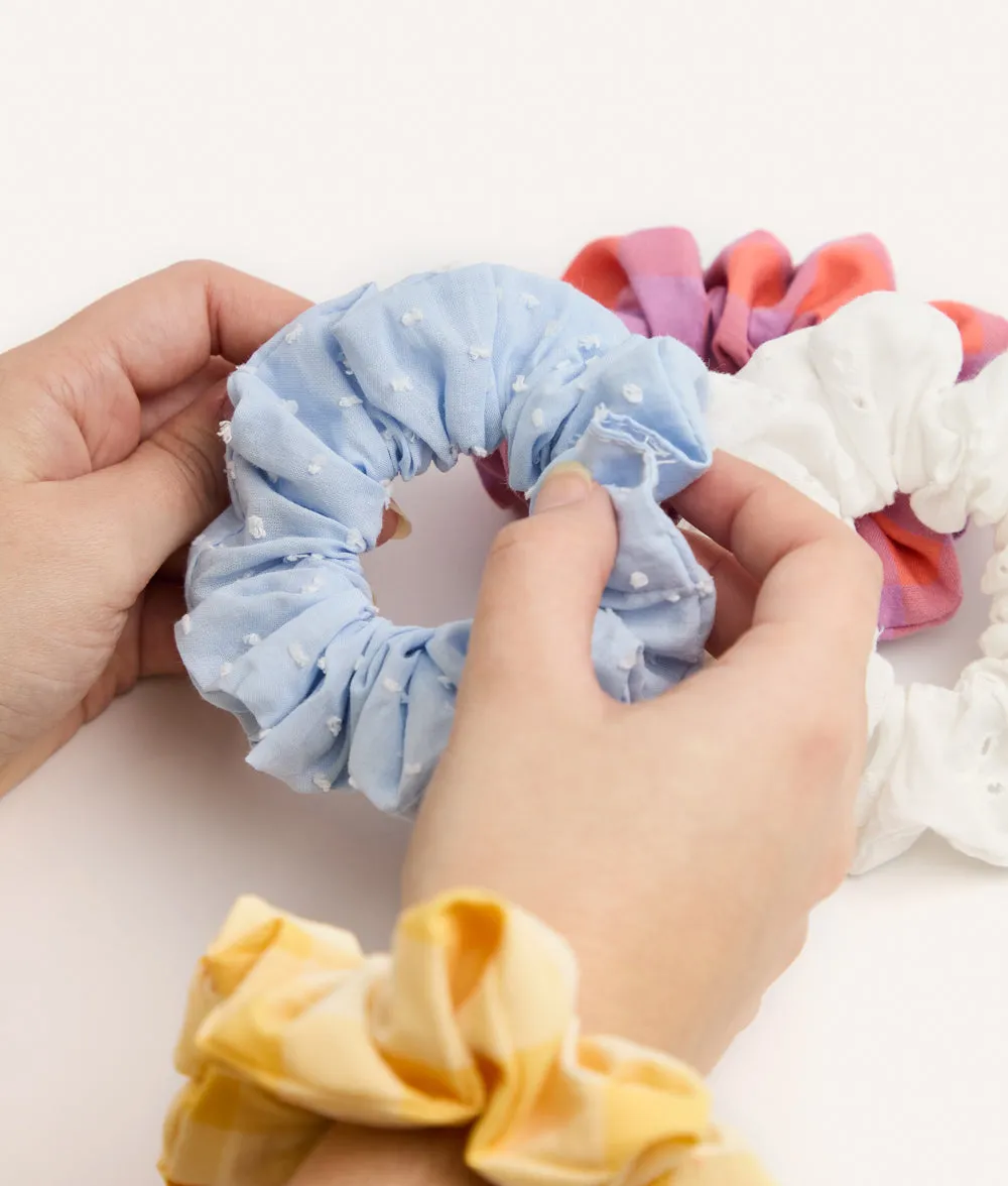 Cafide Noa scrunchie koral tern bomuld