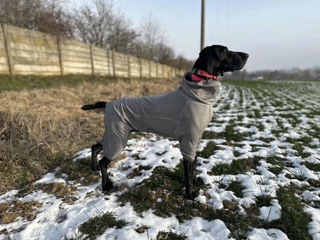 Hurtta Body Warmer hundeoverall Carbon Grey 40M isolerende