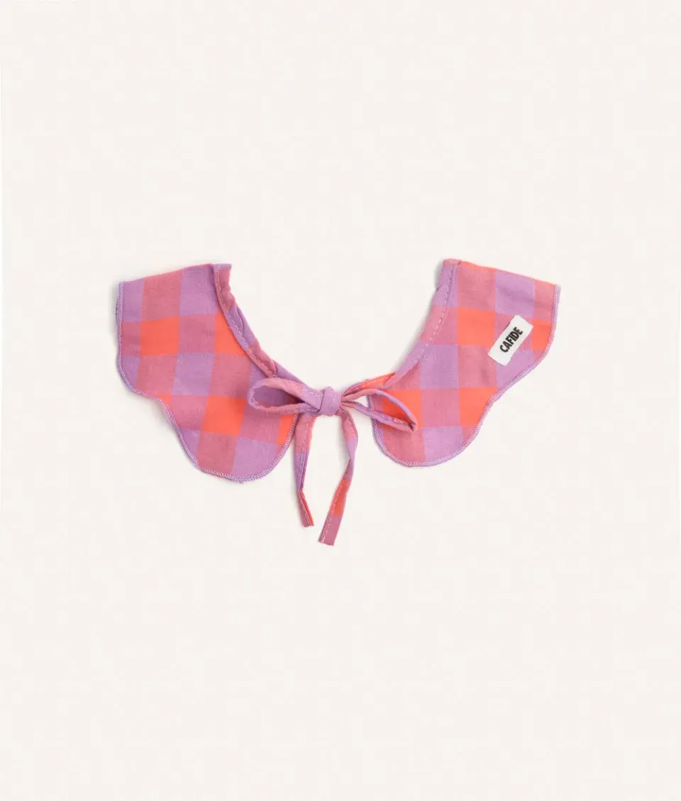 Cafide Lola Violet Gingham halsklud violet ternet