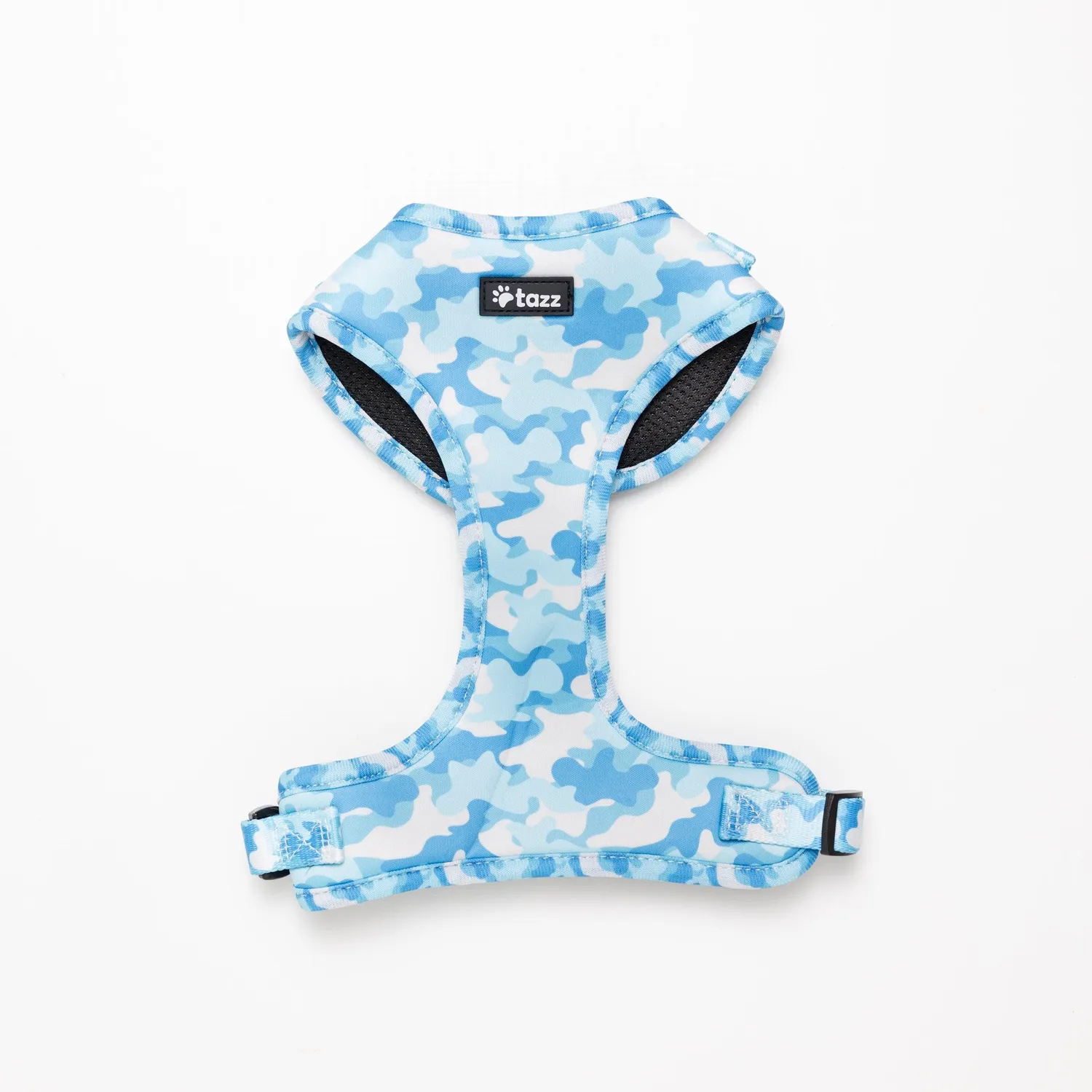 Tazz Blue Camo hundesele justerbar