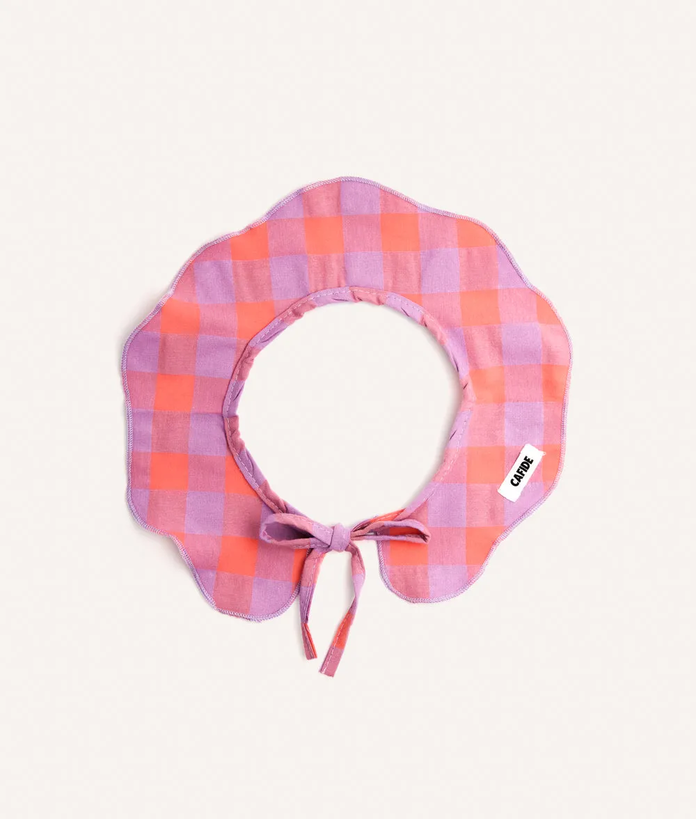 Cafide Lola Violet Gingham halsklud violet ternet