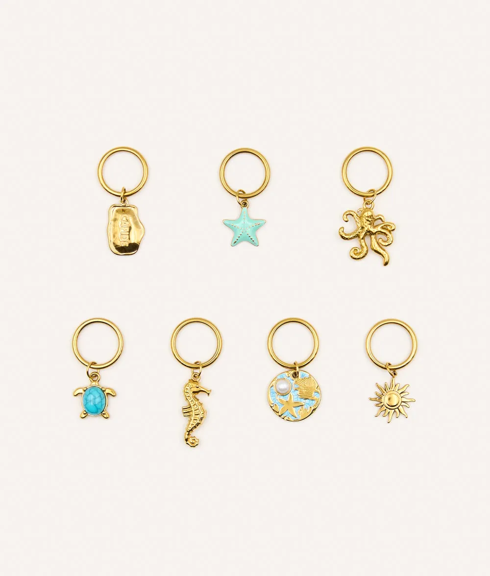 Cafide Sira Blue Plumeti hundebandana charms