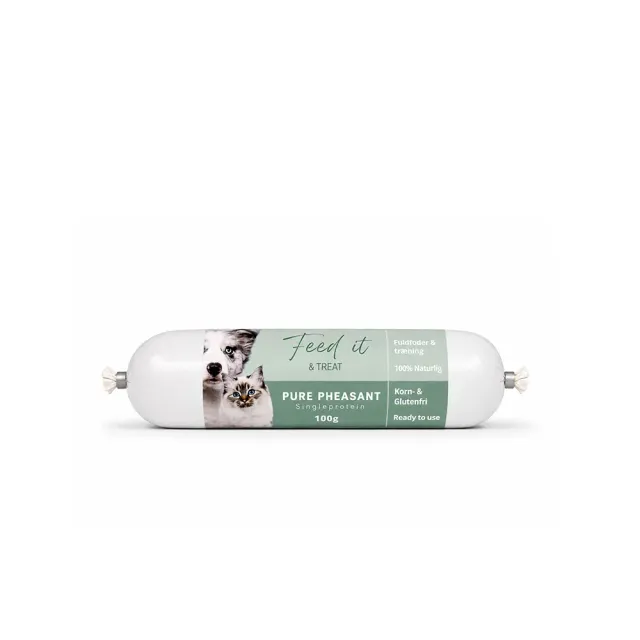 Snack'it Singleprotein fasan hundepølse 100g
