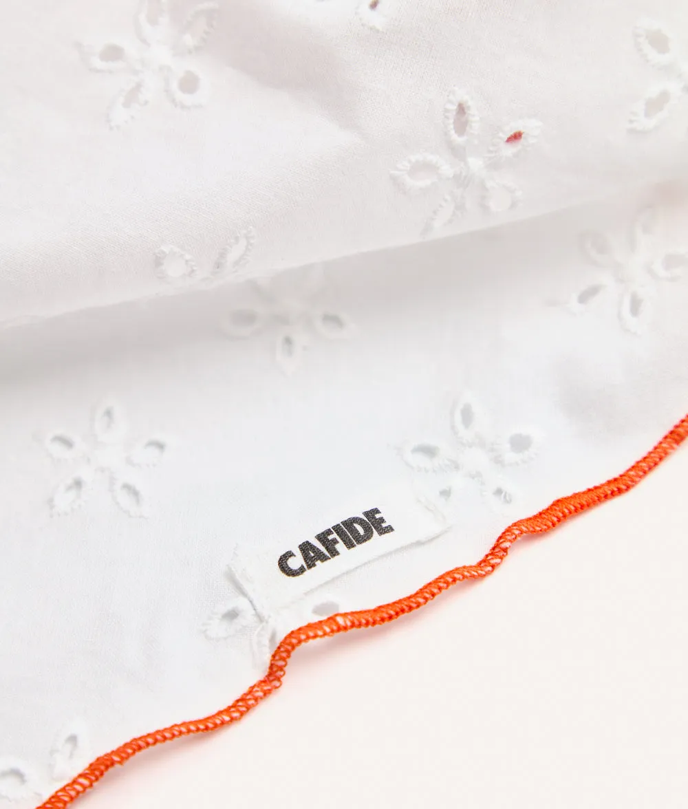 Cafide Sira Coral Broderie hundebandana med charms