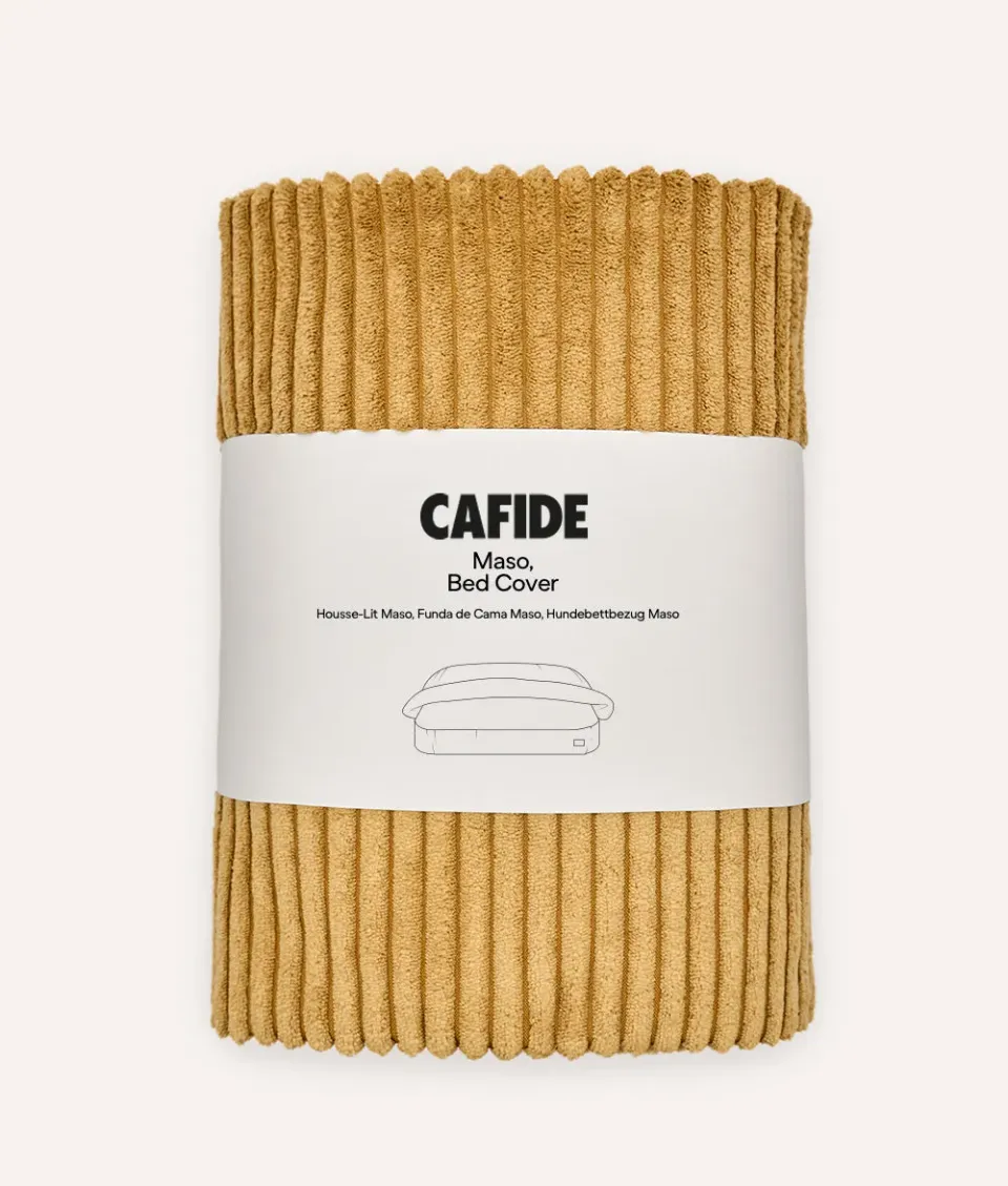 Cafide Maso Mustard hundekurv betræk fløjl
