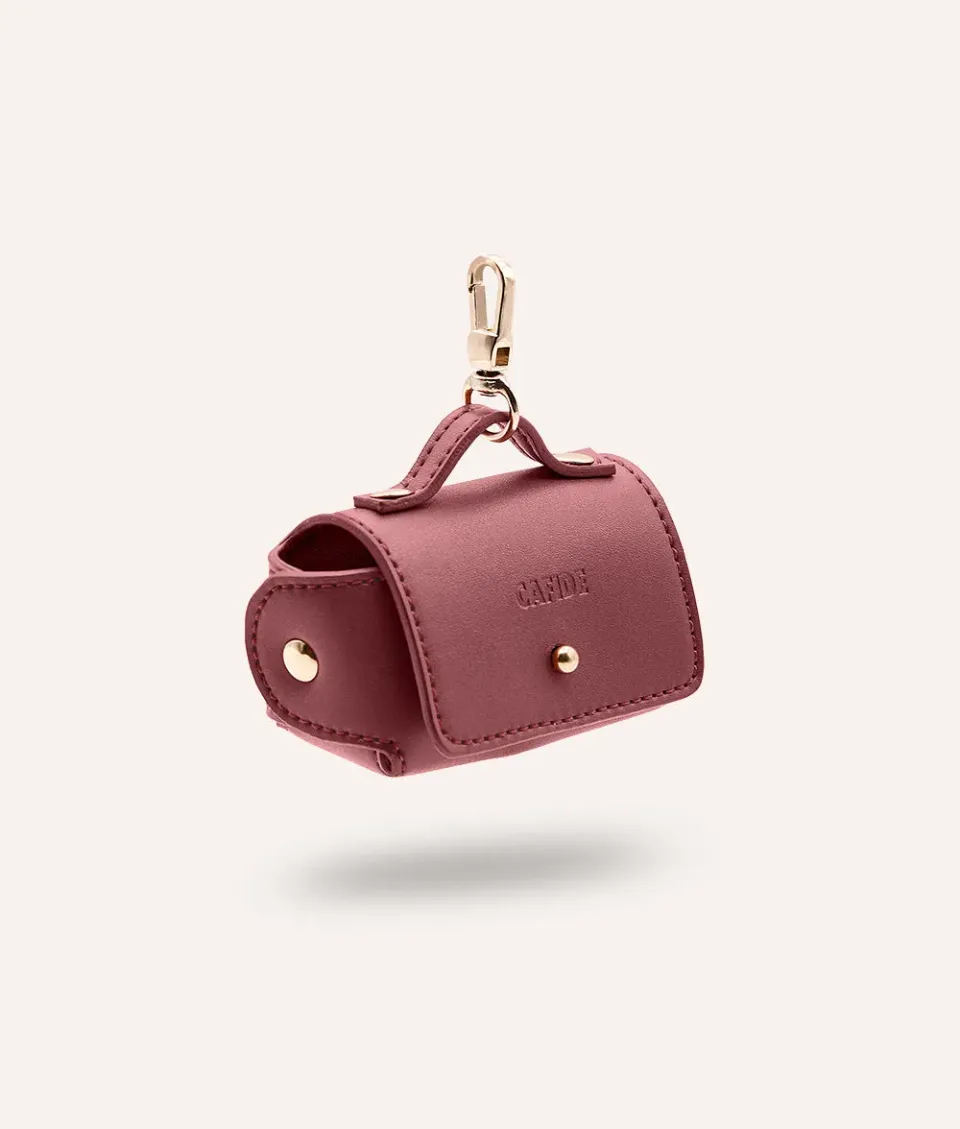 Cafide Jala poseholder burgundy vegansk læder